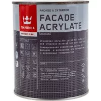 Акрилатная универсальная эмаль для фасадов и интерьеров Tikkurila FACADE ACRYLATE