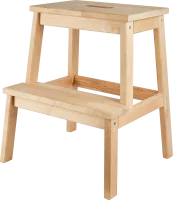 Табурет-стремянка 49.5x43x39 см каркас дерево цвет бежевый