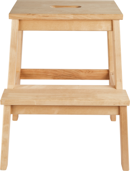 Табурет-стремянка 49.5x43x39 см каркас дерево цвет бежевый