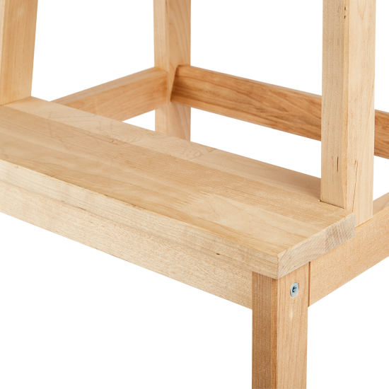 Табурет-стремянка 49.5x43x39 см каркас дерево цвет бежевый