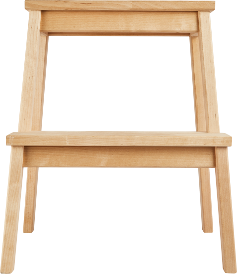 Табурет-стремянка 49.5x43x39 см каркас дерево цвет бежевый