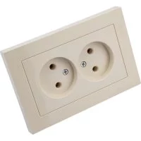Двойная розетка Systeme Electric AtlasDesign