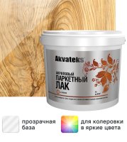 Лак паркетный Akvateks акриловый глянцевый бесцветный 5 л