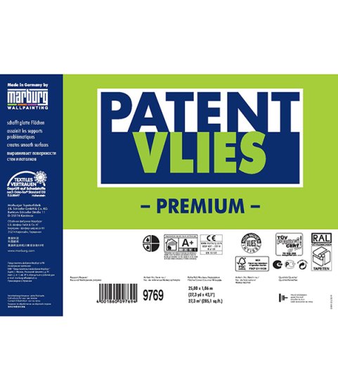 Малярный флизелин Marburg Patent Vlies 9769 (1,06х25 м) плотность 150 г/кв.м