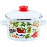 Цилиндрическая эмалированная кастрюля appetite Veggies