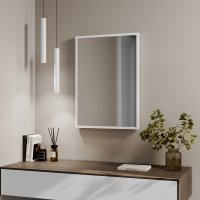 Зеркало декоративное Inspire Вега прямоугольное 50x70 см цвет белый антик