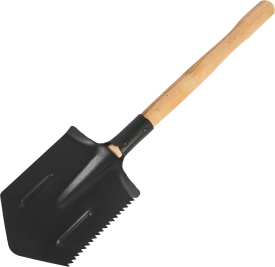 Лопата туристическая Павловская заря 51 см сталь с черенком