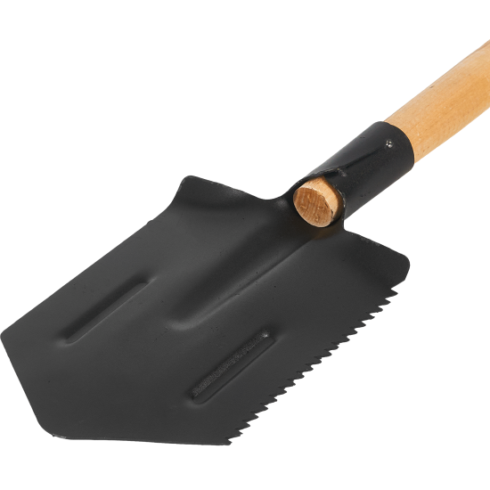 Лопата туристическая Павловская заря 51 см сталь с черенком