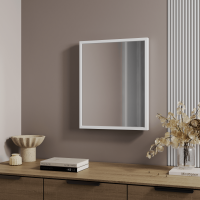 Зеркало декоративное Inspire Basic прямоугольное 40x50 см цвет белый