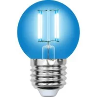 Светодиодная лампа Uniel LED-G45-5W/BLUE/E27 GLA02BL