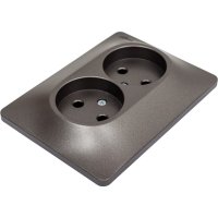 Двухместная розетка Systeme Electric GLOSSA