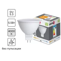 Лампа светодиодная Lexman GU5.3 12 В 5.5 Вт спот 500 лм нейтральный белый цвет света