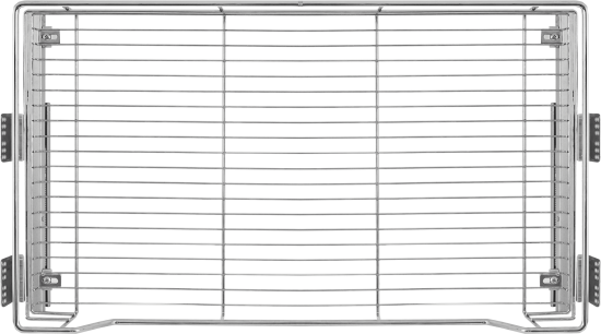 Корзина с выдвижным механизмом Jet 56x41x13 см цвет хром