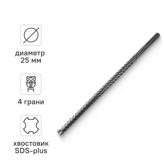 Бур по бетону SDS-max Rage 25x540 мм