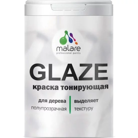 Лессирующая тонирующая краска по дереву MALARE Glaze