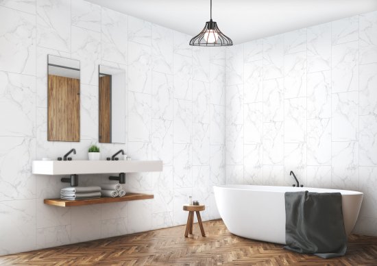 Комплект стеновых панелей ПВХ Artens Белый мрамор 2700x375x8 мм 2.03 м² 2 шт