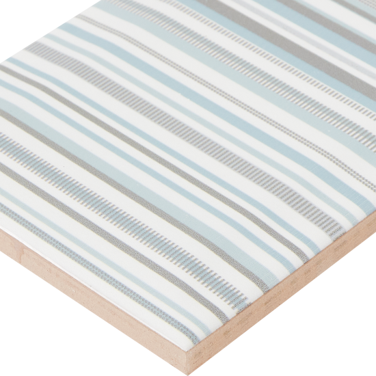 Декор настенный Kerama Marazzi Аккорд 8.5x28.5 см глянцевый цвет бело-зеленый