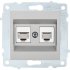 Механизм компьютерной 2-местной розетки rj45 OVIVO CAT6