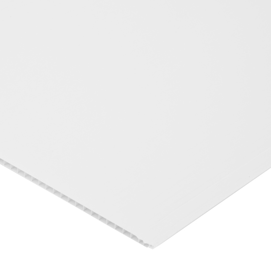 Стеновая панель ПВХ Белый глянец Artens 2700x375x5 мм 1.012 м²