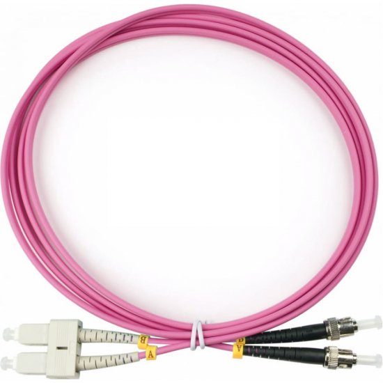 Дуплексный оптический патч-корд TopLan DPC-TOP-OM4-SC/P-ST/P-100