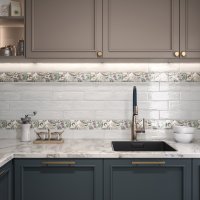 Плитка настенная Kerama Marazzi Монпарнас 8.5x28.5 см 1.07 м² глянцевая цвет белый