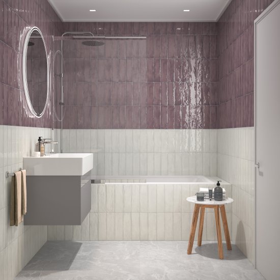 Плитка настенная Kerama Marazzi Монпарнас 8.5x28.5 см 1.07 м² глянцевая цвет белый