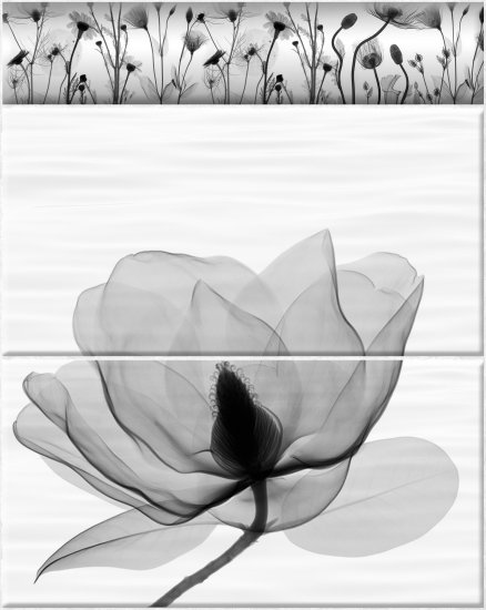 Стеновая панель ПВХ Artens Нимфея магнолия 2700x375x8 мм 1.012 м²