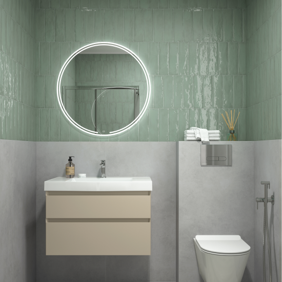 Плитка настенная Kerama Marazzi Монпарнас 8.5x28.5 см 1.07 м² глянцевая цвет зеленый