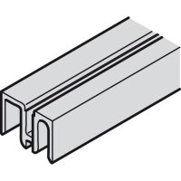Алюминиевый направляющий профиль Hafele Slido F-Line41