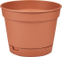 Горшок цветочный Idi Land Mint ø120 h9.4 см v0.7 л пластик терракотовый