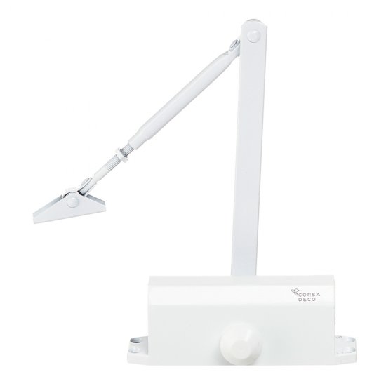 Доводчик дверной Corsa Deco (40-60 кг) белый