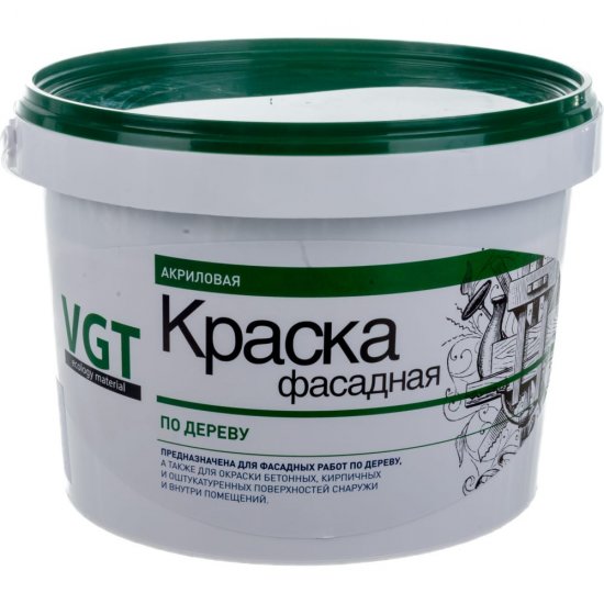 Акриловая краска по дереву VGT ВД-АК-1180 ФАСАДНАЯ