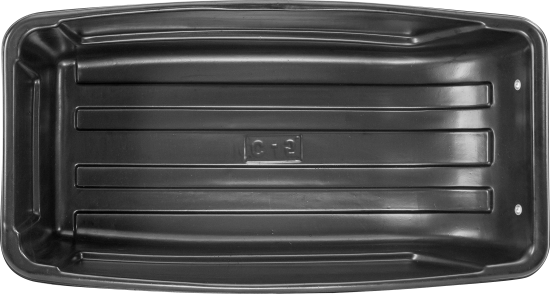 Сани-волокуши с люверсами п/эт 120x60x25см черные С-3