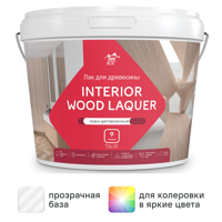 Лак для мебели акриловый Parade Interior Wood Laquer цвет прозрачный глянцевый 9 л