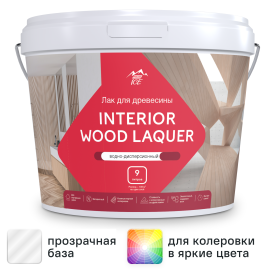 Лак для мебели акриловый Parade Interior Wood Laquer цвет прозрачный матовый 9 л