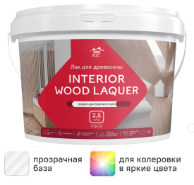 Лак для мебели акриловый Parade Interior Wood Laquer цвет прозрачный глянцевый 2.5 л