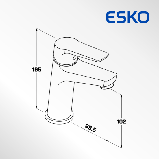 Смеситель для раковины Esko Marburg MB26 однорычажный цвет хром