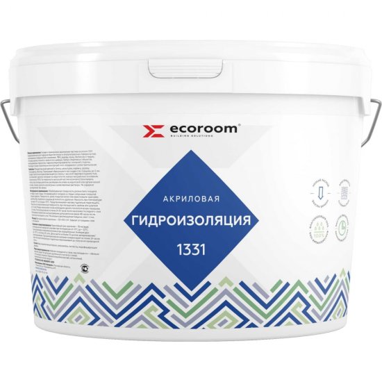Акрилатная гидроизоляция ECOROOM 1331