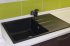 Мойка для кухни врезная с крылом Delinia LM1 78x50 см глубина чаши 20 см кварц цвет черный