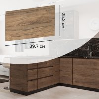 Фасад выдвижного ящика Токио 39.7x25.3 см DELINIA ID ЛДСП цвет темное дерево