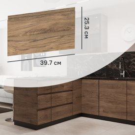 Фасад выдвижного ящика Токио 39.7x25.3 см DELINIA ID ЛДСП цвет темное дерево