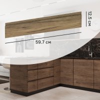 Фасад выдвижного ящика Токио 59.7x12.5 см DELINIA ID ЛДСП цвет темное дерево