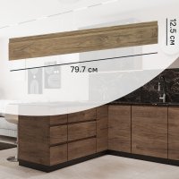 Фасад выдвижного ящика Токио 79.7x12.5 см DELINIA ID ЛДСП цвет темное дерево