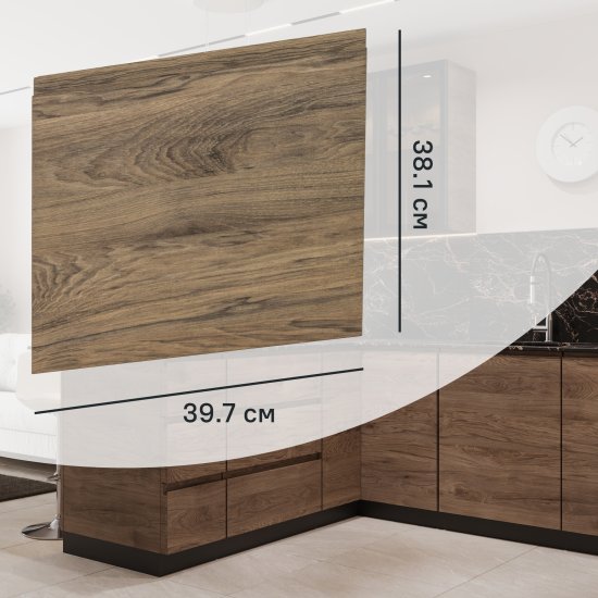 Фасад для кухонного ящика Токио 39.7x38.1 см Delinia ID ЛДСП цвет коричневый
