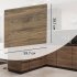 Фасад для кухонного ящика Токио 39.7x38.1 см Delinia ID ЛДСП цвет коричневый