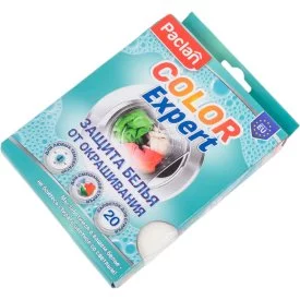 Салфетки от окрашивания во время стирки для защиты белья Paclan COLOR EXPERT