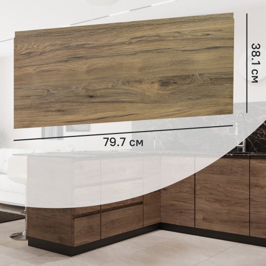Фасад для кухонного шкафа Токио 79.7x38.1 см Delinia ID ЛДСП цвет коричневый