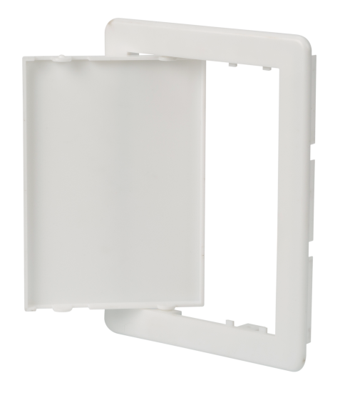 Люк ревизионный нажимной Equation пластик цвет белый 15x20 см