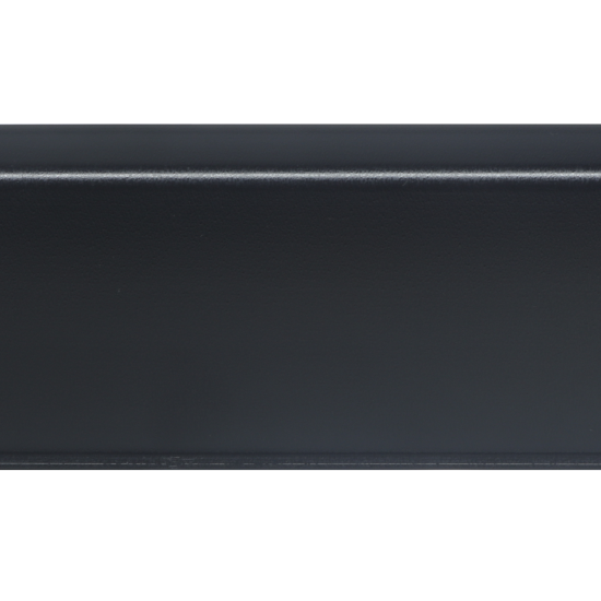 Плинтус напольный ПВХ 80 мм x 2.18 м цвет матовый черный