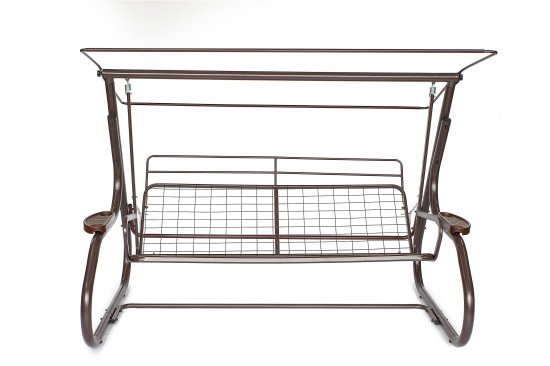 Качели садовые Greengard Сиена 3-х местные до 400 кг бежевый